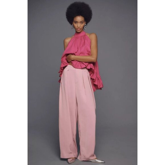 Maeve Tapered Puddle Trousers 16W Light Pink PLUS SIZE - Picture 5 of 5